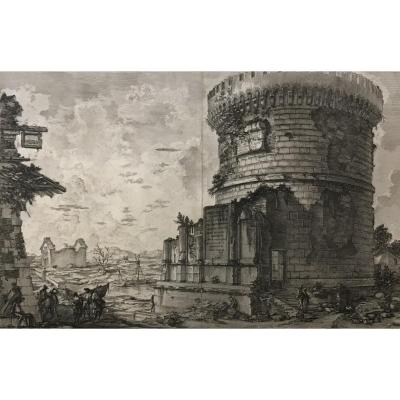 Etching From Giovanni-battista Piranesi: Veduta Del Sepolcro Della Famiglia Plauzia
