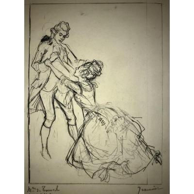 Pierre-georges Jeanniot Drawing For: Les Liaisons Dangereuses