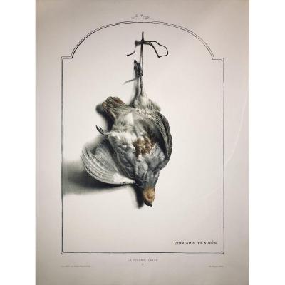 The Gray Partridge Lithography By Edouard Traviès