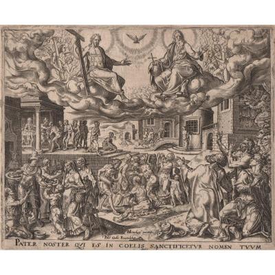 Pater Noster Burin By Hieronymus Wierix (1553-1619)