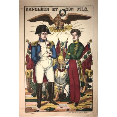 Beautiful Imaging On Laid Paper By Pellerin: Napoleon And His Son