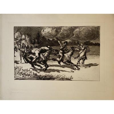 Print By Piere-georges Jeanniot: The Polo Party