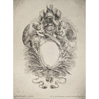 Old Ornament Print By Stefano Della Bella