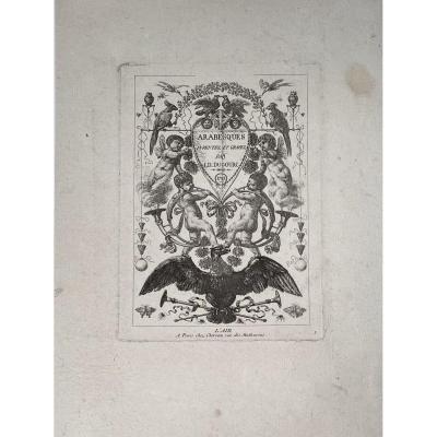 Complete Suite Of Four 18th Century Ornament Plates By Dugourc: The Four Elements