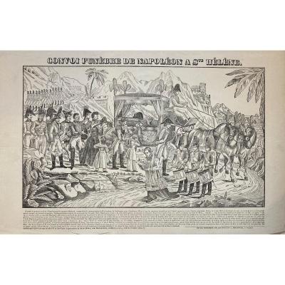 Imagery Of Nancy On Laid Paper XIXth: Convoy Funeral Of Napoleon In Ste Helene.
