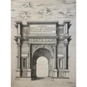 XVIth Print Edited By Lafrery: The Arc De Titus