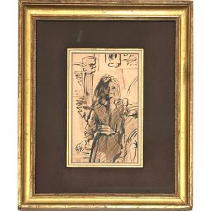 Théodore Chassériau - Emilia, Study For The Romance Of Willow - 1844 - (shakespeare)