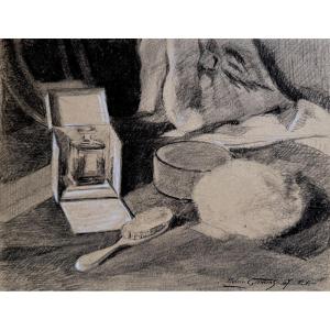 Edmond Girard (1866-1949) - Still Life With Perfume Bottle - 