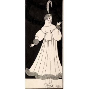 George Barbier - Fashion Figure - 1915 - Drawing