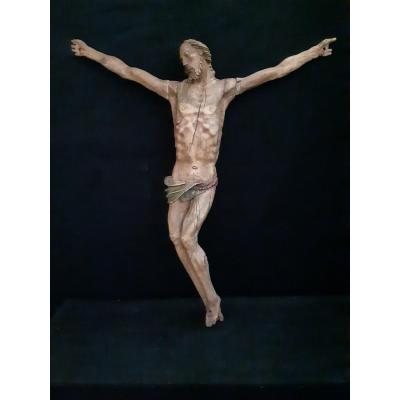 Large Corpus Christi In Wood, Germany XVIth (h 93 Cm L 85 Cm)