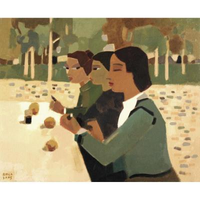 Joan Carles Roca Sans (barcelona 1946), Mealtime 1981  (h 73 / L 60 Cm)