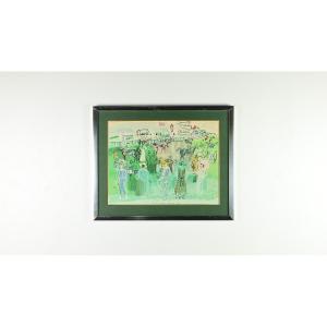 Charles Sorlier, Epsom 39 (after Raoul Dufy). Lithograph C.1960.