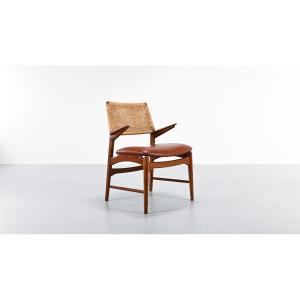  E. Knudsen, Model 48 Armchair For Jensen & Lykkegaard. Denmark, C.1950