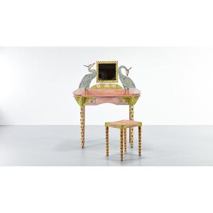 Gérard Rigot, Peacock Dressing Table. France, 1992