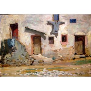 Jules Flour (1864-1921) Place De La Cour d'Amour