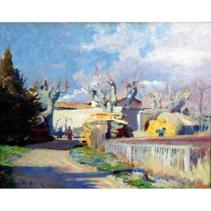 Claude Firmin (1864-1944) The Old Provencal Farm