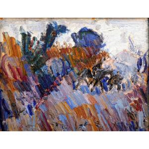 Richard Mandin (1909-2002) Don Quixote And Sancho Panza