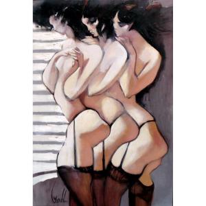 François Bouché (1924-2005) Maison Close