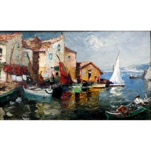 Mério Améglio (1897-1970) Les Martigues In 1925