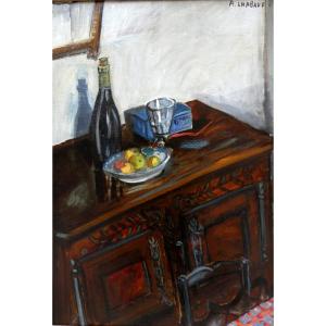 Auguste Chabaud (1882-1955) Interior Of Provençal House