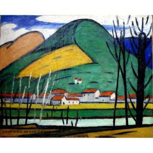 Louis Mathieu Verdilhan (1875-1928) Landscape Of The Surroundings Of Roquevaire