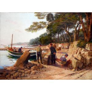Marie-dominique Siciliano (1879-1909) Returning From Fishing Around Toulon