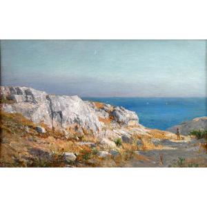 Raphaël Ponson (1835-1904) Path In The Calanques At Cassis
