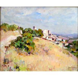 Jean Aubery (1880-1952) The Village Of Eguilles Near Aix En Provence