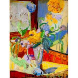 Pascal Ambrogiani (1909-1989) Multicolored Bouquet