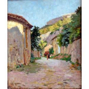 Edouard Crémieux (1856-1944) Street In Provence
