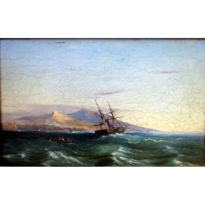 François Pierre Barry (1813-1905) Rade De Marseille