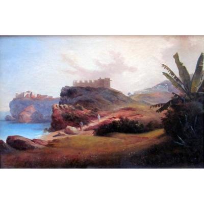 Honoré Boze (1830-1909) Oriental Landscape - Algeria