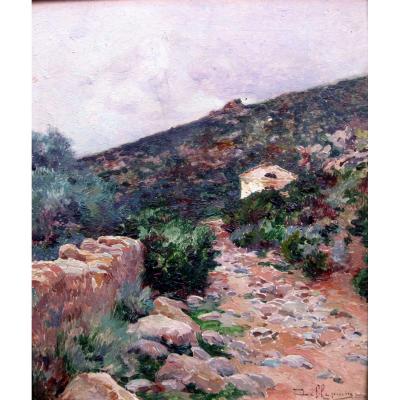 David Dellepiane (1866-1932) Shed In A Provençal Landscape
