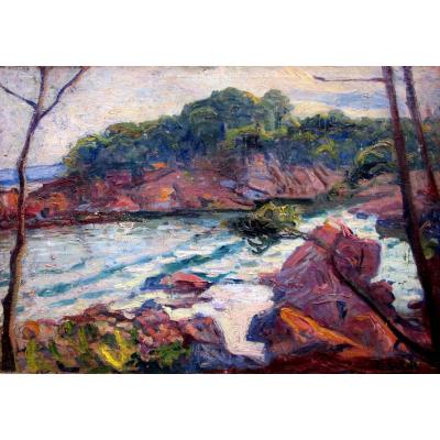 Ernest Azéma (1871-1917) Calanque In Estérel