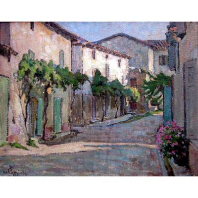 Marcel Poggioli (1882-1969) La Rue Aux Treilles