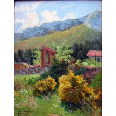 Edouard Crémieux (1856-1944) Landscape Of The Surroundings Of Saint Marcel - Marseille