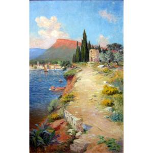Edouard Crémieux (1856-1944) Cassis, Former Chemin Des Lombards