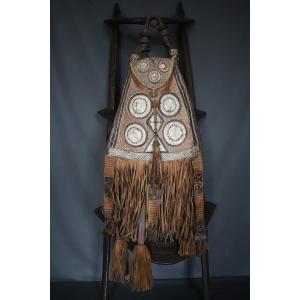 Tuareg Leather Bag Known As Arreg - Southern Algeria, Niger, Late 19th Early 20th Century