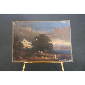Orientalist Miniature Painting Oil On Paper Signed Paul Pascal (1832-1903)