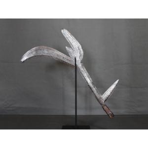 Bandia Nsakara Throwing Knife, Congo Drc, Central African Republic, Circa 1900
