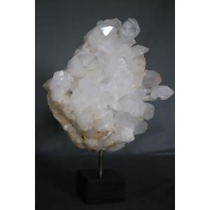 Large Block Of Rock Crystals Mounted On A Base (approximately 10kg)