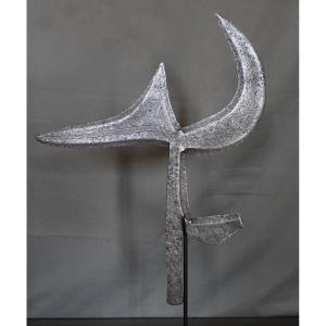 Za Throwing Knife - Ngbaka People, Central Africa, Congo, Early 20th Century Or Earlier