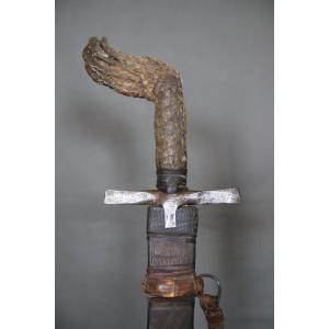 Sudanese Short Sword Known As Kaskara - Sudan, Probably Mahdist Wife