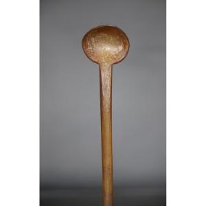 Prestige Spoon In Blonde Horn - Abyssinia, Ethiopia, Circa 1900