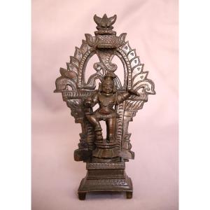 Indian Bronze Depicting Dancing Krishna - India, 19th-early 20th Century