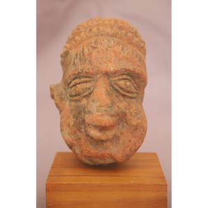 Terracotta Head - India, Gupta Period, 4th-6th Century