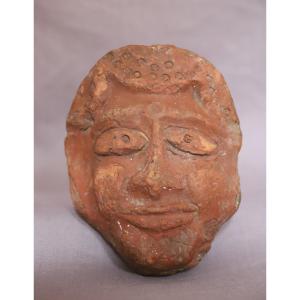 Anthropomorphic Terracotta Head - India, Gupta Period, 4th-6th Century 