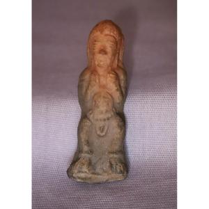 Terracotta Male Figure - India, Mathura Region, 1st-3rd Century Ad