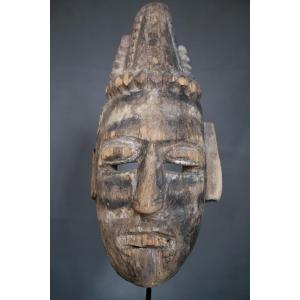 Anthropomorphic Mask With Conical Hat - Himalayas, Nepal, Probably Terai