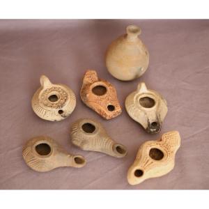 Archaeological Lot Of Terracotta Oil Lamps - Egypt, Roman And Byzantine Period